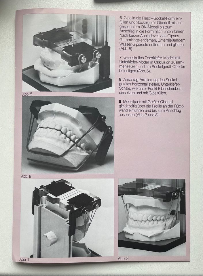 Sockel Gerät/Zahntechnik Modell Sockler/Kiefermodell Tray/Gipsmod in Limburg