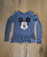 Langarm-Shirt 158 grau Mickey Mouse grau Wende-Pailetten Bayern - Uehlfeld Vorschau