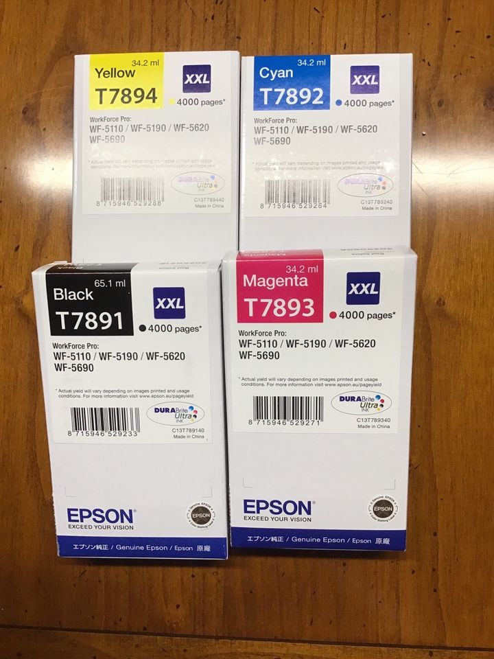 EPSON T7893 Black, Mangenta, Cyan & Yellow Druckerpatrone Ori in Bielefeld