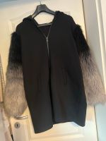 Zara Jacke Mantel Gr L schwarz grau mit Fellarm❤️❤️❤️ Düsseldorf - Derendorf Vorschau