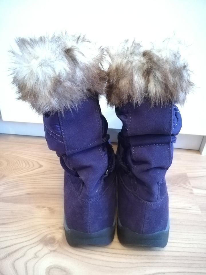 Damen STIEFEL, Gr. 38,5, LAND'S END, lila Schuhe, Thermo - Boots in Niddatal