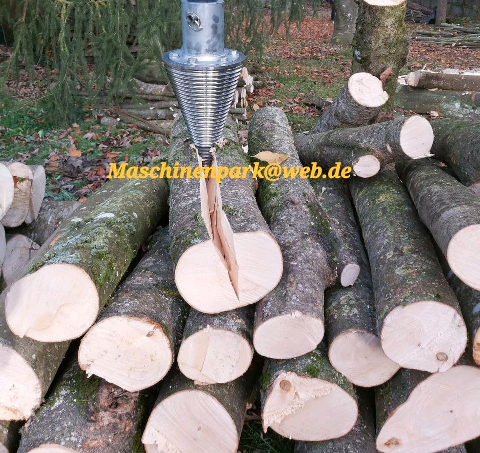 ✅️ Kegelspalter 200mm / Holzspalter / Kegeldrill / Erdbohrer in Langenneufnach