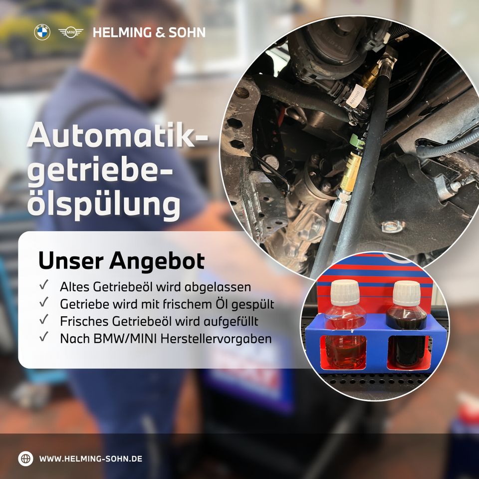 BMW und MINI Automatik Getriebeölspülung in Lingen (Ems)