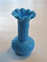 Alte opak blaue Vase Jugendstil 13,0cm Rautenmuster um 1900 Königs Wusterhausen - Zeesen Vorschau