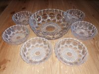 Vintage Schalenset Große Glasschale + 6 kleine Glasschälchen Nordrhein-Westfalen - Nettetal Vorschau