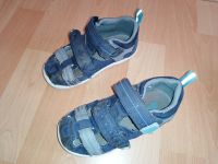 Sandalen blau als Hausschuhe genutzt Gr. 24/25 Kinderschuhe Thüringen - Wollersleben Vorschau