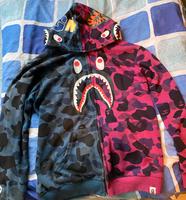 Bape shark Übergangsjacke in blau/rosa Hessen - Altenstadt Vorschau