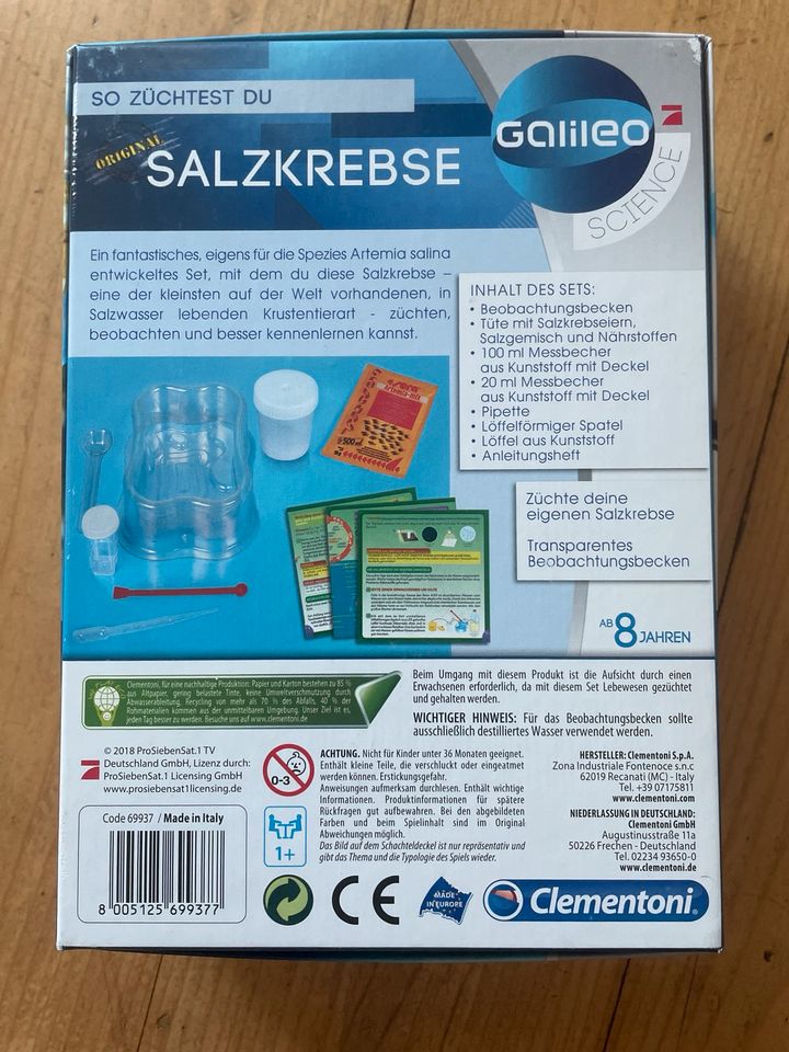 Galileo Salzkrebse züchten Experimente in Steinbach