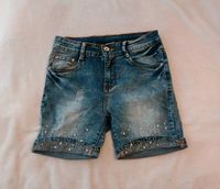 Jeans Shorts 36 S kurze Hose Hotpants Glitzer Straßsteinchen Nordrhein-Westfalen - Lohmar Vorschau