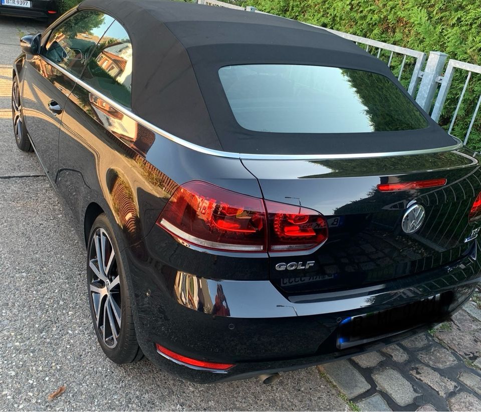 VW Golf Cabrio schwarz - gepflegter Zweitwagen - in Berlin