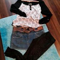 Neu ❤ Edle Tunika aus Miami Neu, Jeansrock Gr.L mit Gürtel Leipzig - Burghausen-Rückmarsdorf Vorschau