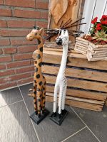 Deko Zebra und Giraffe 60 cm hoch Niedersachsen - Papenburg Vorschau