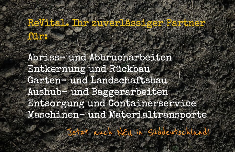 ✅Abriss & Abbrucharbeiten,✅Baggerarbeiten,✅Aushub, ✅Gartenbau in Regensburg