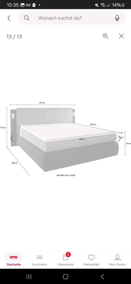 Boxspringbett Borna in Eisfeld