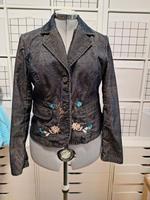 Street One Cord Blazer schwarz mit Gestickten Blumen Gr. 44 Baden-Württemberg - Besigheim Vorschau