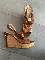 Guess Keilabsatz Leder Kork Sandalen Baden-Württemberg - Winnenden Vorschau