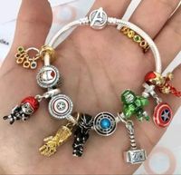 Bettel Armband 925 SILBER MARVEL Charm Clip Murano Sicherheitsket Sachsen-Anhalt - Loitsche-Heinrichsberg Vorschau