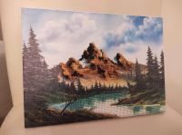 5 D Diamond Painting Bild, Holz, Leinwand, Berge, Bob Ross Dresden - Striesen-West Vorschau