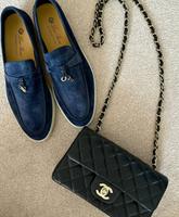 Loro Piana summer walk loafers 38 39 Mokassins blau Dresden - Dresdner Heide Vorschau
