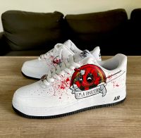 Deadpool Schuhe, Marvel Shoes, Sneaker Customize, AF1 Dortmund - Westerfilde Vorschau