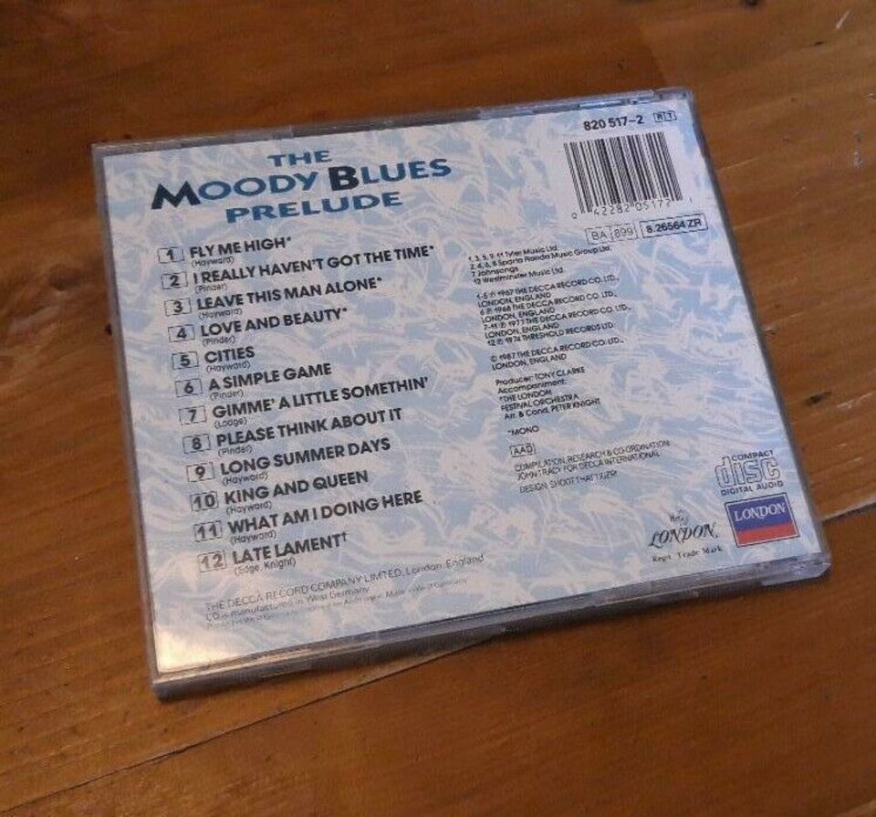 CD - The Moody Blues - Prelude in Biebergemünd