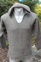 Strickpulli Pulli mit Kapuze & Fransen Pullover Größe S 36 khaki Rheinland-Pfalz - Waldfischbach-Burgalben Vorschau