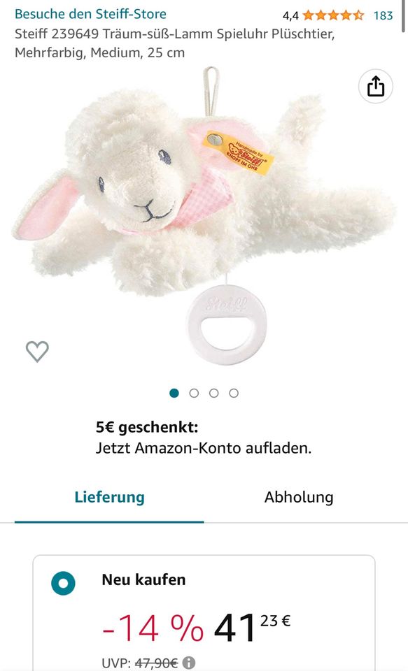 Steiff Spieluhr Lamm Lenny Plüschtier Träum süß Baby in Niedersachsen -  Lüneburg | Babyausstattung gebraucht kaufen | eBay Kleinanzeigen ist jetzt  Kleinanzeigen