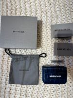 Balenciaga Cash Mini Wallet Portemonnaie blau/Kroko Nordrhein-Westfalen - Stolberg (Rhld) Vorschau