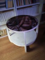 Beistelltisch antik shabby chic mit Glasplatte Rheinland-Pfalz - Idar-Oberstein Vorschau