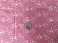 Jersey Kinder Stoff pink mit Fahrrad Muster 0,5x1,4m Berlin - Treptow Vorschau