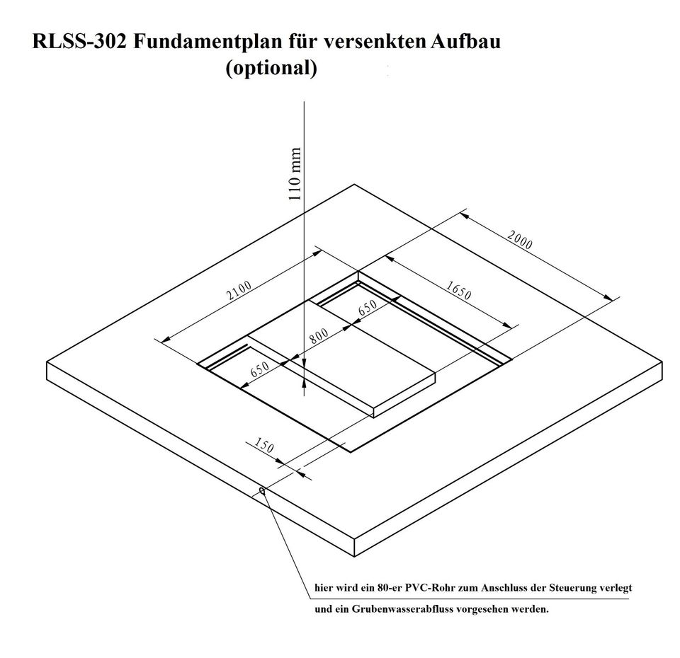 RESTPOSTEN DOPPEL SCHERENHEBEBÜHNE RLSS-302 Hubkraft 3t. ÜBERFLÜR in Niederfischbach