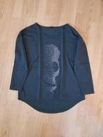 Shirt grau Pailletten Skull Totenkopf Gr 40 42 Bayern - Allershausen Vorschau