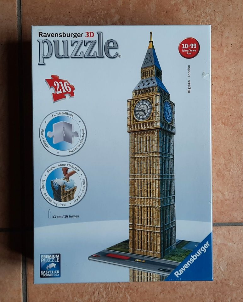 Puzzle 3D Ravensburger Big Ben neu! in Sassenburg