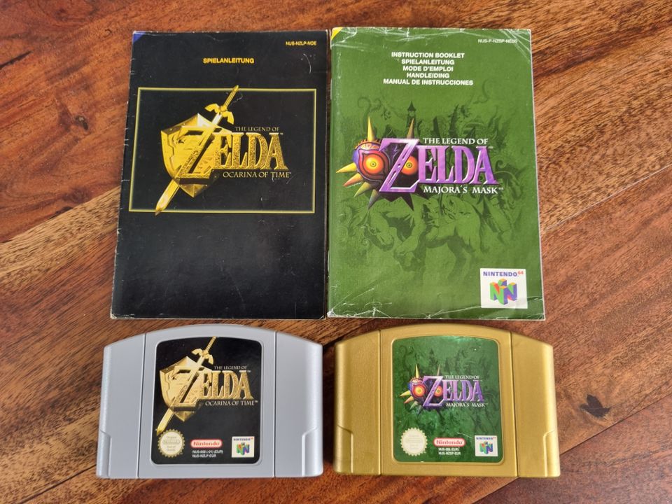 Zelda Ocarina of Time, Majoras Mask + Anleitung N64 Nintendo 64 in Apfeldorf