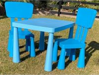 Zwei Stühle und einen Tisch in blau für Kinder Bayern - Nördlingen Vorschau