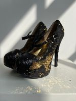 Plateau High Heels aus L.A. Bordello Pailletten Glitzerschuhe Friedrichshain-Kreuzberg - Friedrichshain Vorschau