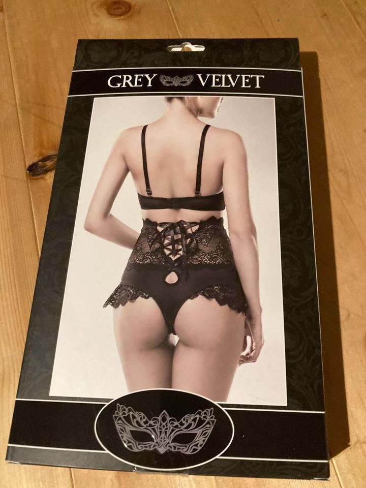 Grey Velvet Corsage Body Negligé NEUwertig Größe XL XXL 42 44 in Hildburghausen