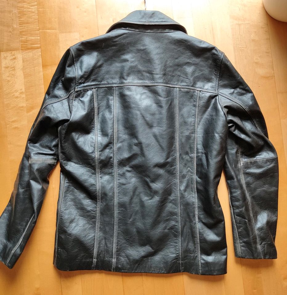 Schwarze Lederjacke/Blazer schwarz von Gipsy, Gr L in Edemissen