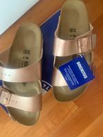 Birkenstock Pantoletten Arizona metallic copper rosé 39 NEU Düsseldorf - Eller Vorschau