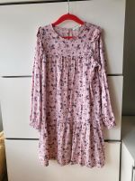 vertbaudet Kleid Langarm, rosa mit Blüten, Gr. 132 Frankfurt am Main - Eschersheim Vorschau