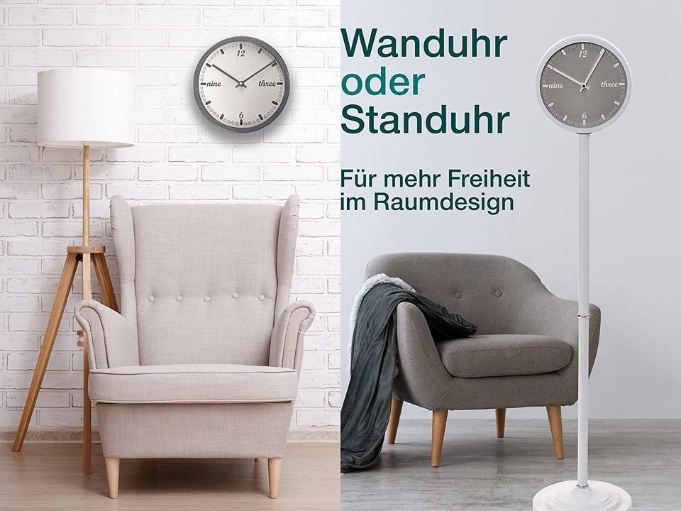 NEU OVP Hochwertige 2-in-1 Standuhr / Wanduhr / Uhr in Wuppertal