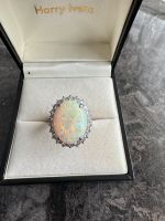Opal Ring Weißgold 585 mit 21 Diamanten Berlin - Friedenau Vorschau
