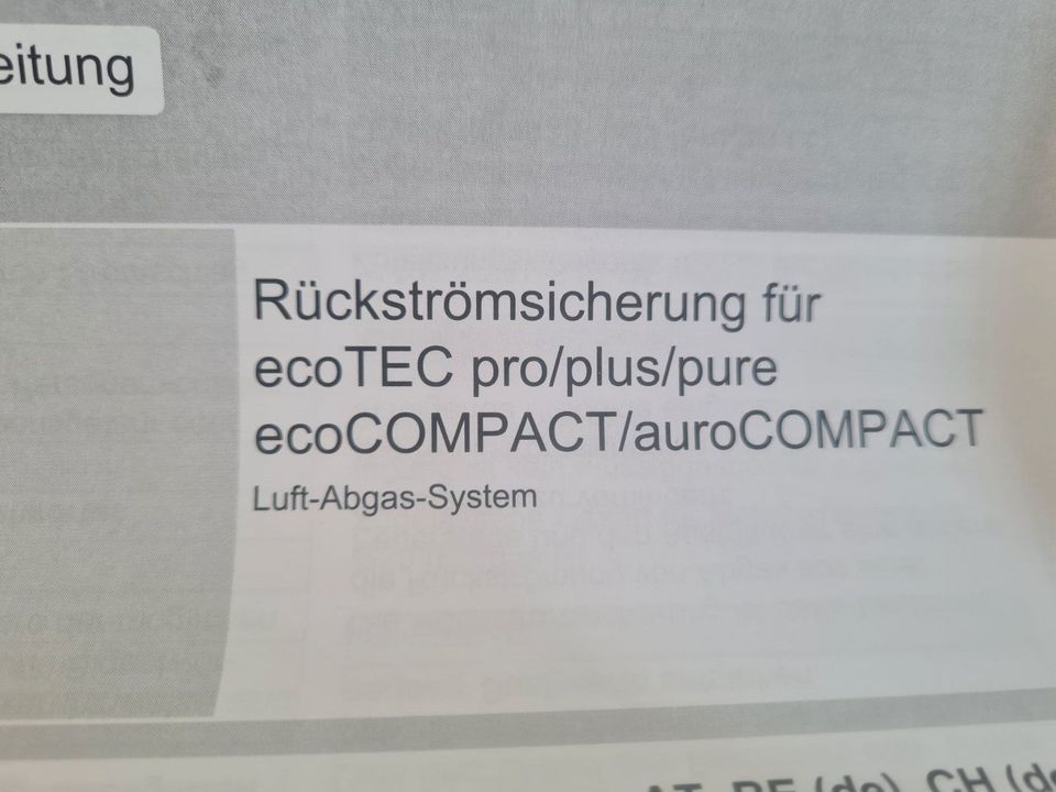 VAILLANT Rückstromsicherung,einbaubar für ecoTECplus /5-5 und eco in Raguhn