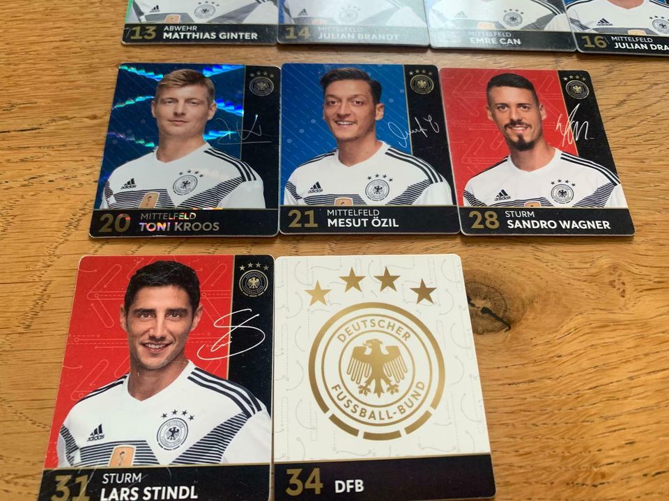 WM Russland DFB 2018 Rewe Sammelkarten in Weinböhla