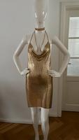 Chainmail Chainmaille Metall Pailletten Kleid Gold 34 XS S Sachsen-Anhalt - Magdeburg Vorschau