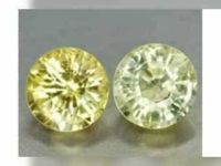 0,81 ct , schöne gelbe Golden Yellow Saphire , RD Fac. ( 2 Stück Mecklenburg-Vorpommern - Neubrandenburg Vorschau