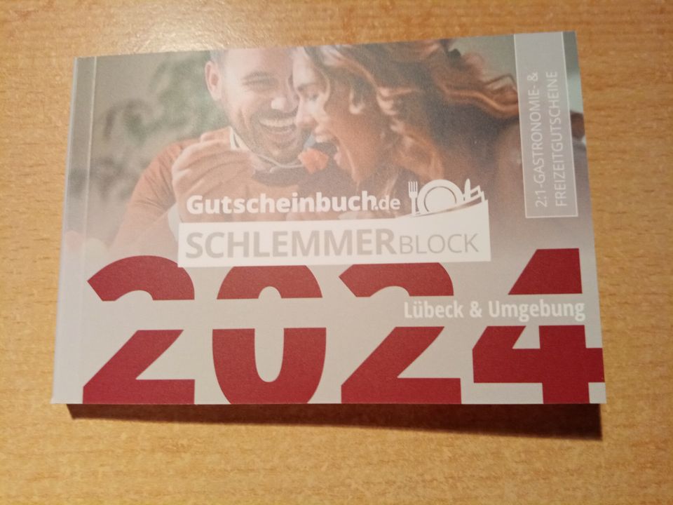 Gutscheinbuch Schlemmerblock 2024 Lübeck & Umgebung + Code in Ratzeburg