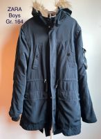 **ZARA** Boys 2-1-Jacke Gr. 164 Fell Kapuze marineblau top Mecklenburg-Vorpommern - Klütz Vorschau