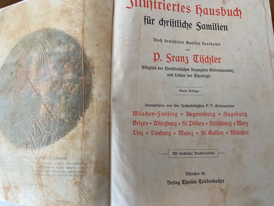 Franz Tischler Illustriertes Hausbuch 1908 christlich in Regensburg