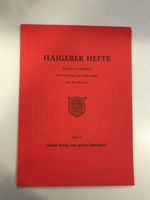 Haigerer Heft Nr. III-Durch Krieg und große Schrecken Hessen - Haiger Vorschau